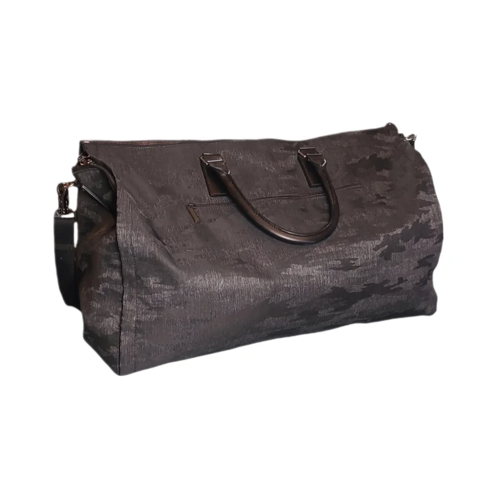 HOOK & ALBERT | Garment Weekender Camo Print Canvas Duffel Garment Bag Carry-On